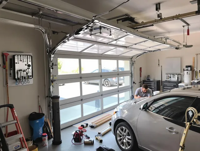 Garage door noise reduction service by Westerly Garage Door Repair in Westerly