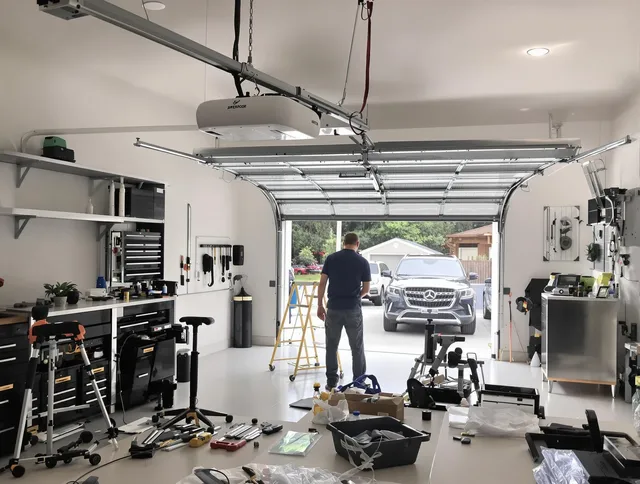 Garage door opener installation by Westerly Garage Door Repair in Westerly