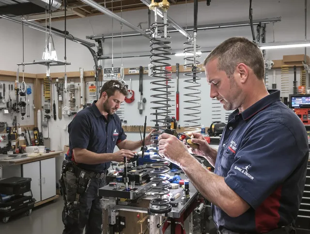 Garage door spring repair service by Westerly Garage Door Repair in Westerly