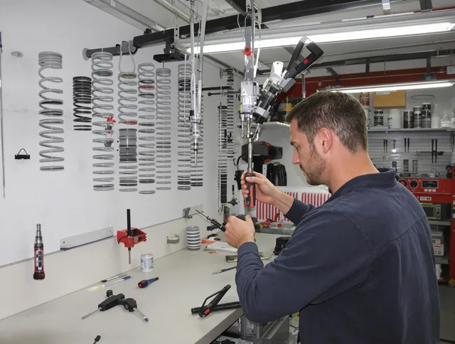 Westerly Garage Door Repair safety certified technician performing precision spring replacement in Westerly